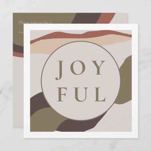 Retro Abstract vrolijk kerstfeest Kaart (Voorkant / Achterkant)