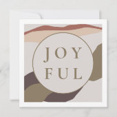 Retro Abstract vrolijk kerstfeest Kaart (Voorkant)