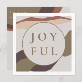 Retro Abstract vrolijk kerstfeest Kaart