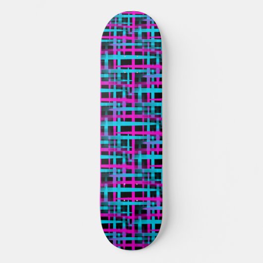 Retro Abstract Weave Patroon Skateboard (Voorkant)