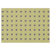 Retro Abstract zwart-gele bloemen Tafelkleed (Voorkant (Horizontaal))