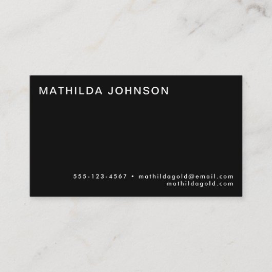 Retro Abstract zwart wittoetsenbord eenvoudig Visitekaartje (Voorkant)