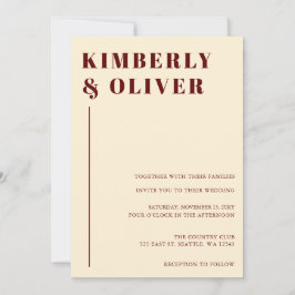 Retro Abstracte aardachtige terracotta Oranje brui Kaart