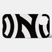 Retro  Abstracte Arches Lines Black White Case-Mate iPhone Case (Achterkant (horizontaal))