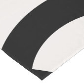 Retro Abstracte Arches Lines Black White Korte Tafelloper (Hoek)