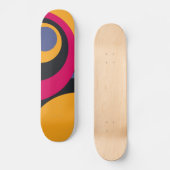 Retro Abstracte Art 2 Skateboard (Voorkant)