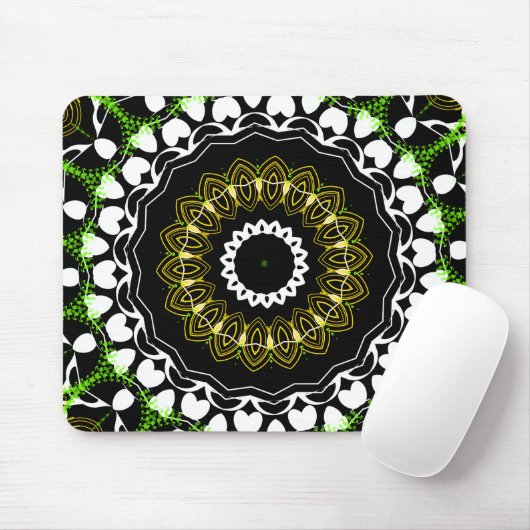 Retro Abstracte Art Design Muismat (Met muis)