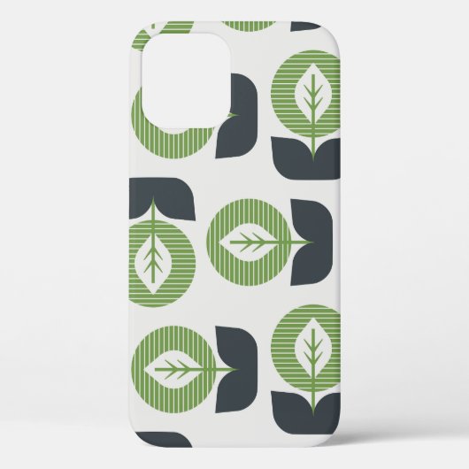 Retro Abstracte bladeren: naadloze  stijl Case-Mate iPhone Case (Achterkant)