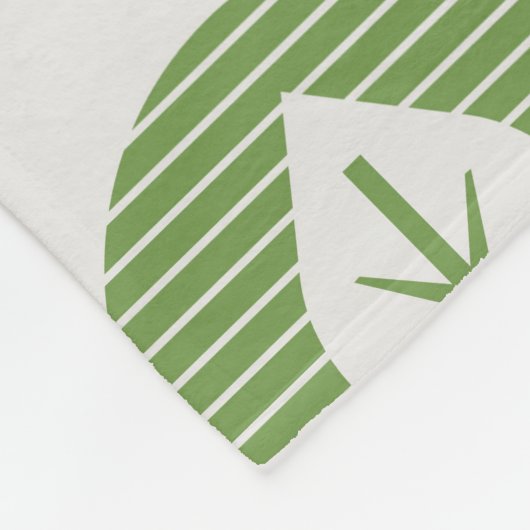 Retro Abstracte bladeren: naadloze  stijl Fleece Deken (Hoek)