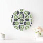 Retro Abstracte bladeren: naadloze  stijl Grote Klok (Huis)