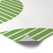 Retro Abstracte bladeren: naadloze  stijl Poster (Hoek)