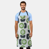 Retro Abstracte bladeren: naadloze  stijl Schort (Gedragen)