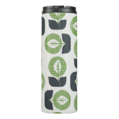Retro Abstracte bladeren: naadloze stijl Thermosbeker (Achterkant)