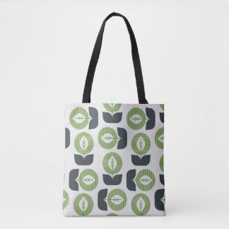 Retro Abstracte bladeren: naadloze  stijl Tote Bag