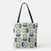 Retro Abstracte bladeren: naadloze stijl Tote Bag (Achterkant)