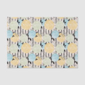 Retro, abstracte bloemen tissuepapier (Voorkant)