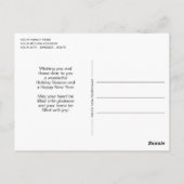 Retro Abstracte de bomen van Pasen op patroon Wood Briefkaart (Achterkant)