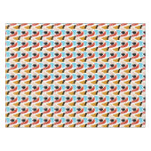 Retro Abstracte Doodle Glamor Finger Line Art Tafelkleed (Voorkant (Horizontaal))