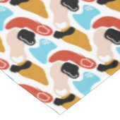 Retro Abstracte Doodle Glamor Finger Line Art Tafelkleed (Gekanteld)