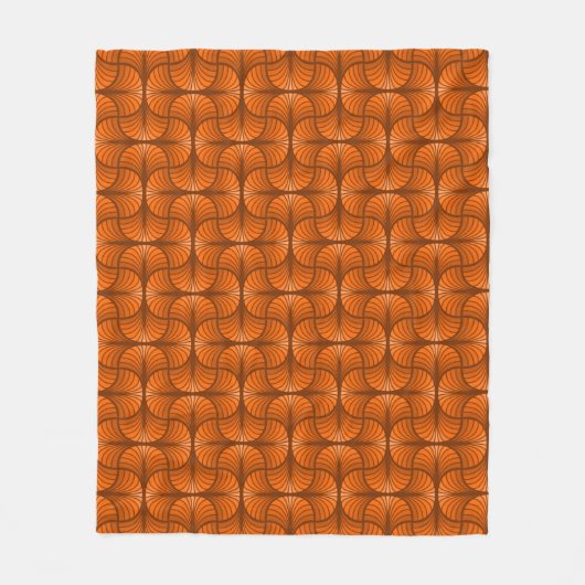 Retro Abstracte Fleece Blanket (Voorkant)