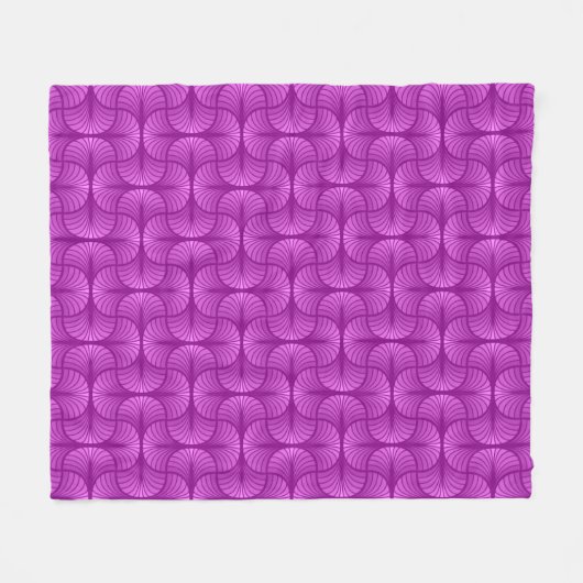 Retro Abstracte Fleece Blanket (Voorkant (Horizontaal))