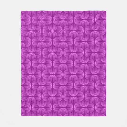 Retro Abstracte Fleece Blanket Deken (Voorkant)