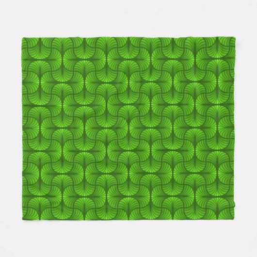 Retro Abstracte Fleece Blanket Deken (Voorkant (Horizontaal))