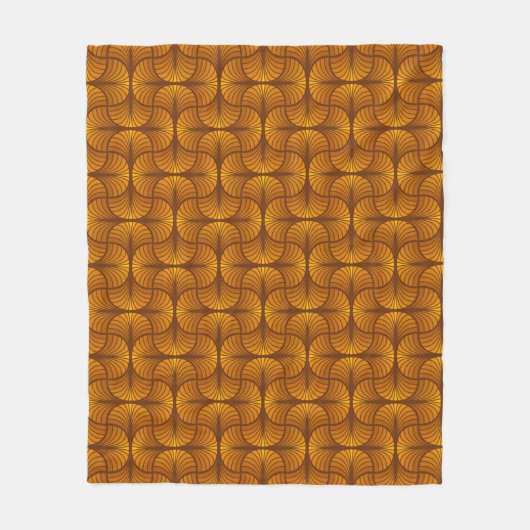 Retro Abstracte Fleece Blanket Deken (Voorkant)