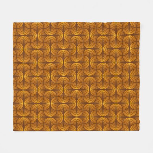 Retro Abstracte Fleece Blanket Deken (Voorkant (Horizontaal))