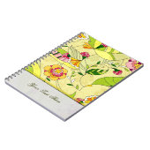 Retro Abstracte Floral Collage Notitieboek (Linkerzijde)