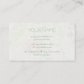 Retro Abstracte Floral Collage Sjabloon Visitekaartje (Achterkant)