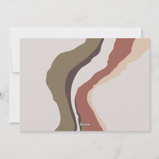 Retro Abstracte foto Kerstmis Feestdagenkaart (Achterkant)