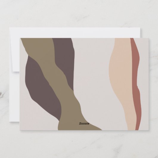 Retro Abstracte foto Vrolijk kerstfeest Feestdagenkaart (Achterkant)