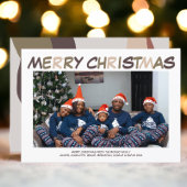 Retro Abstracte foto Vrolijk kerstfeest Feestdagenkaart