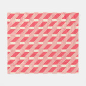 Retro Abstracte geometrische,  trappen. Fleece Deken (Voorkant (Horizontaal))