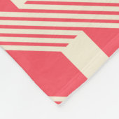 Retro Abstracte geometrische,  trappen. Fleece Deken (Hoek)