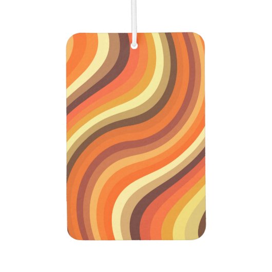 Retro Abstracte golven en rondingen Luchtverfrisser (Voorkant)