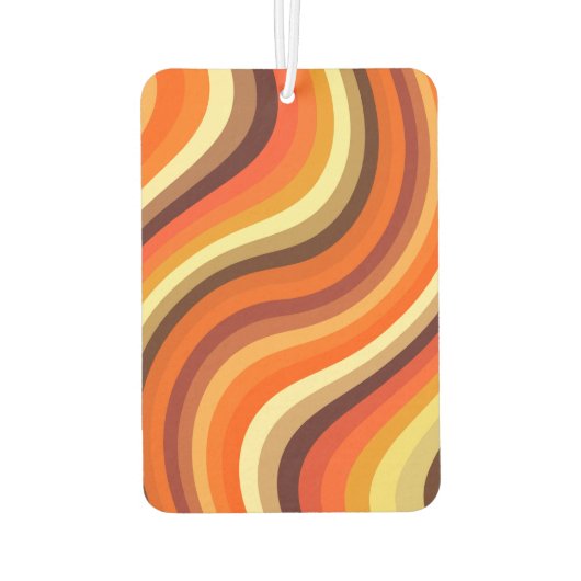 Retro Abstracte golven en rondingen Luchtverfrisser (Achterkant)