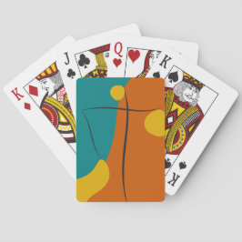 retro-Abstracte harmonie Pokerkaarten