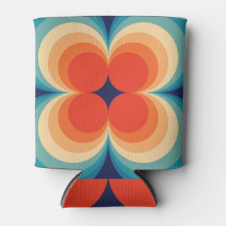 Retro Abstracte Herhaal Achtergrond Blikjeskoeler