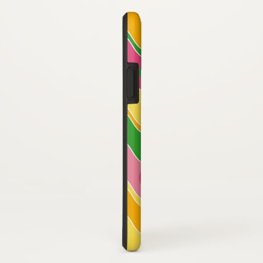 Retro Abstracte kleurrijke Zig Zag Mod Phone Case (Achterkant / rechts)
