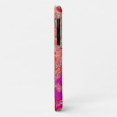 Retro Abstracte koraal en Paarse marmer Swirl Case-Mate iPhone Case (Achterkant/links)