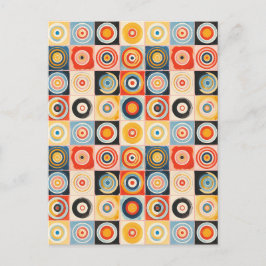 Retro Abstracte Kunst in de stijl van Hilma af Kli Briefkaart