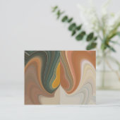 Retro Abstracte Kunst Print Product aanpassen Briefkaart (Staand voorkant)