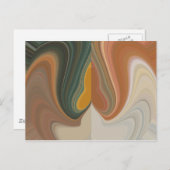 Retro Abstracte Kunst Print Product aanpassen Briefkaart (Voorkant / Achterkant)