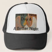 Retro Abstracte Kunst Print Product aanpassen Trucker Pet (Voorkant)