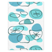Retro Abstracte kunst Rocks Turquoise Tafelkleed (Voorkant)