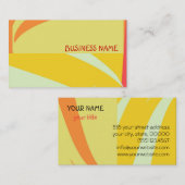 Retro Abstracte Kunst Visitekaartjes (Voorkant / Achterkant)