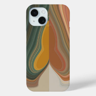 Retro Abstracte kunstdruk iPhone 15 Case