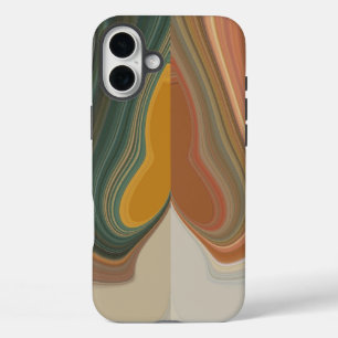Retro Abstracte kunstdruk iPhone 16 Plus Hoesje